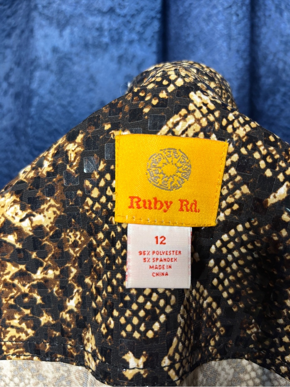Ruby Rd. Brown & Black Snake-Print Button Front Jacket - Picture 4 of 4
